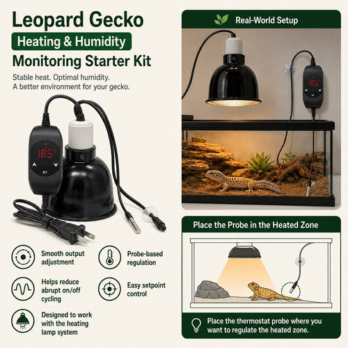 Leopard Gecko Heating & Humidity Monitoring Starter Kit